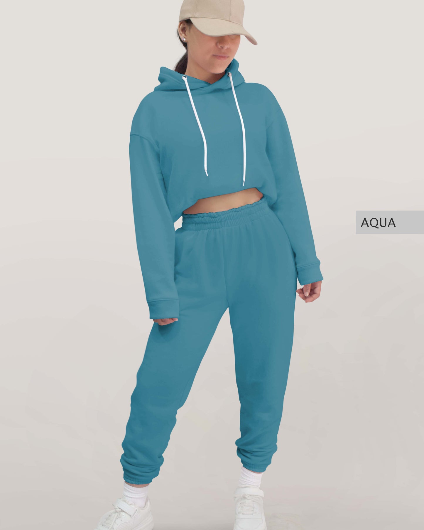 Conjunto Sudadera + Pants Dama Aqua