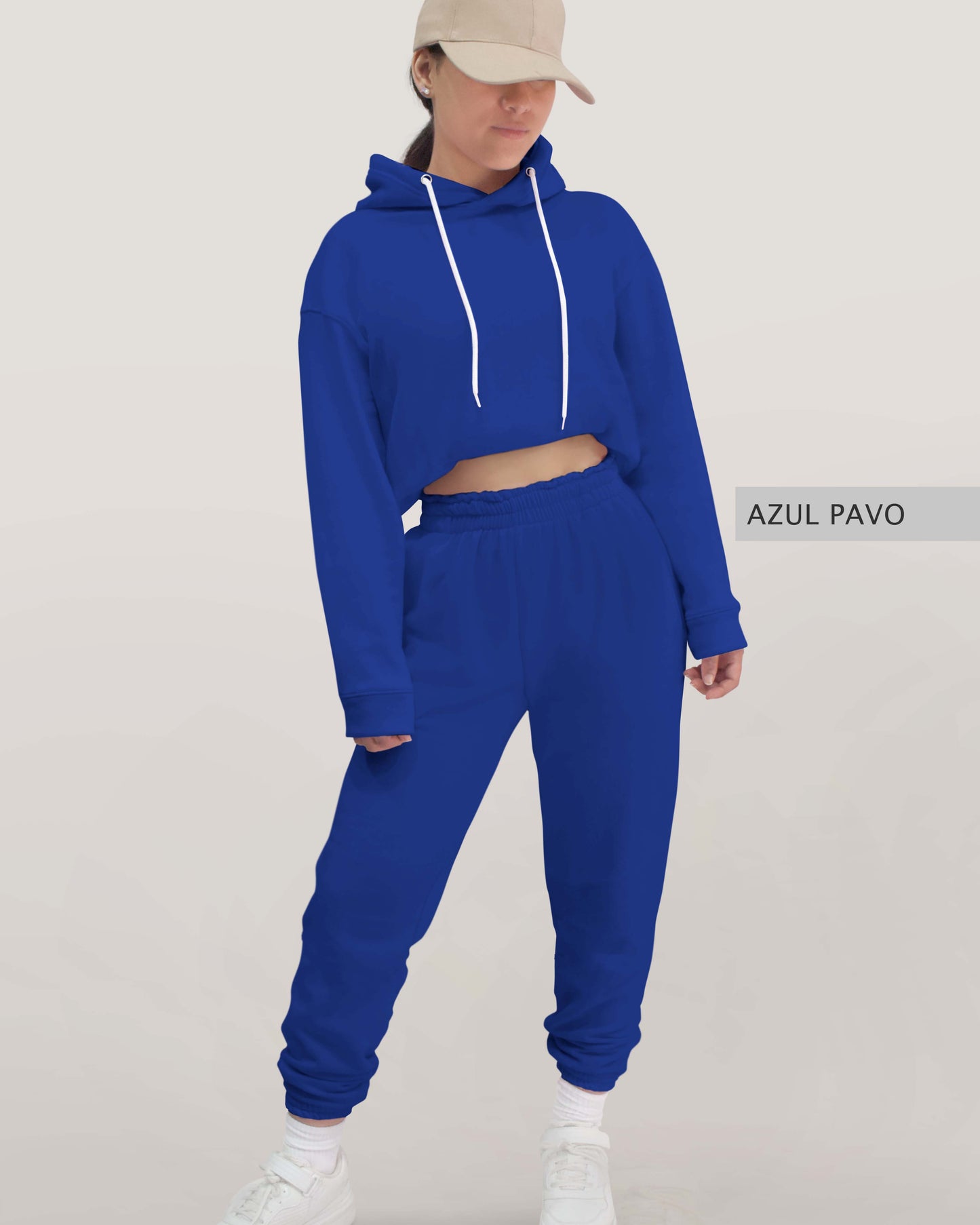 Conjunto Sudadera + Pants Dama Azul Pavo