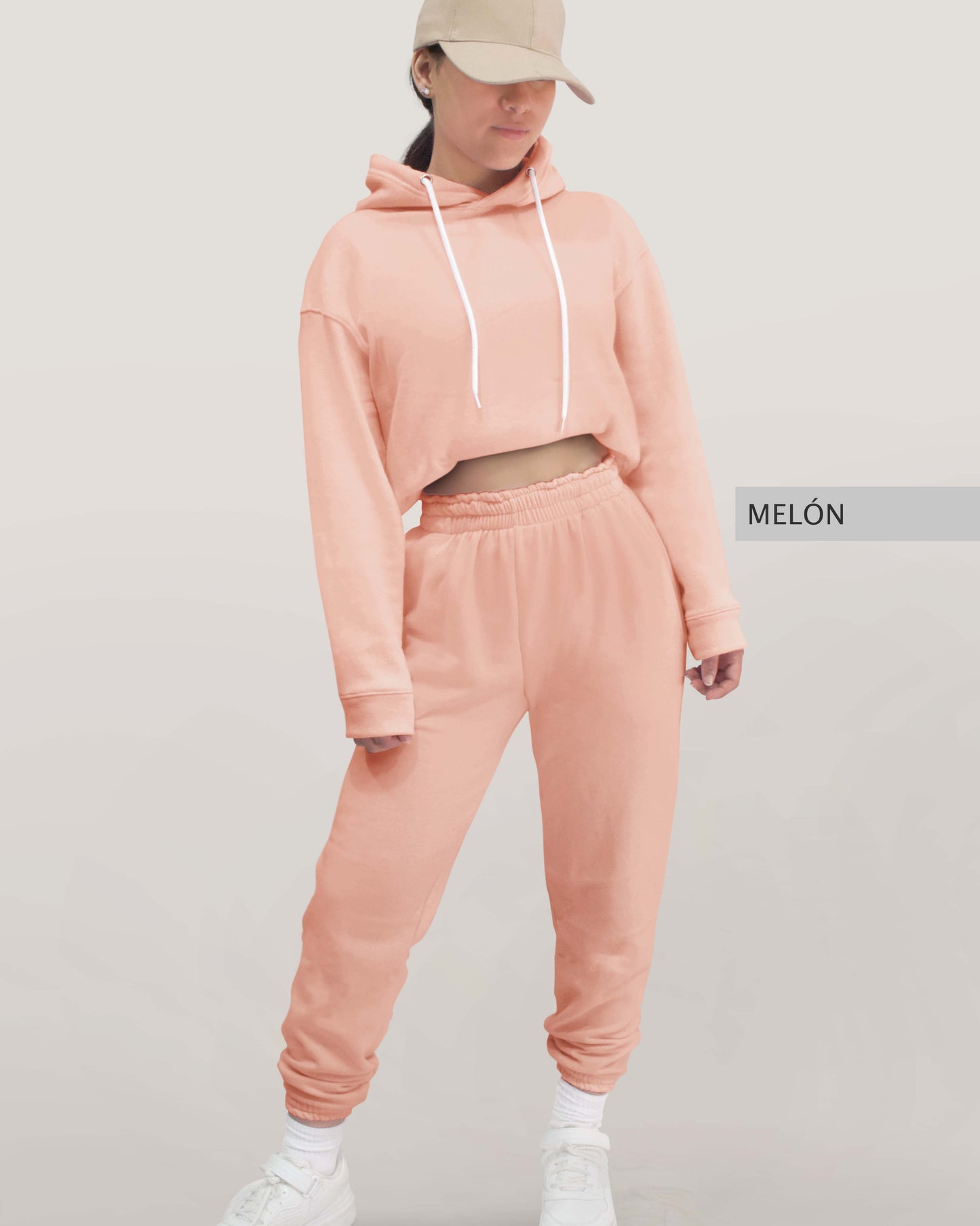 Conjunto Sudadera + Pants Dama Melón