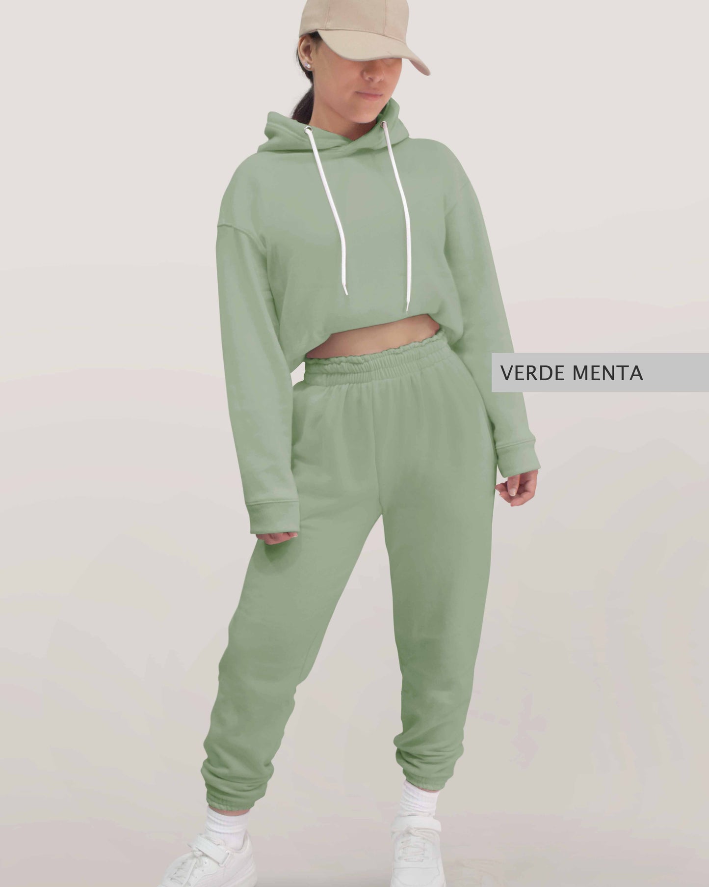Conjunto Sudadera + Pants Dama Verde Menta