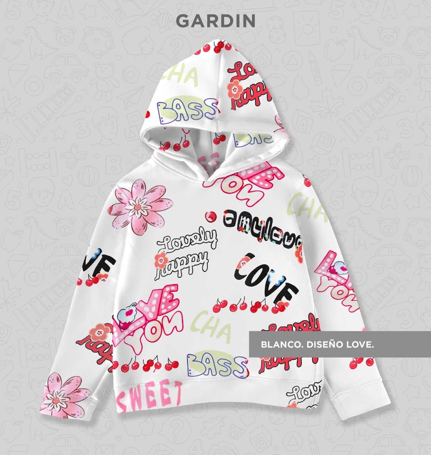 Sudadera de niño con diseño Love