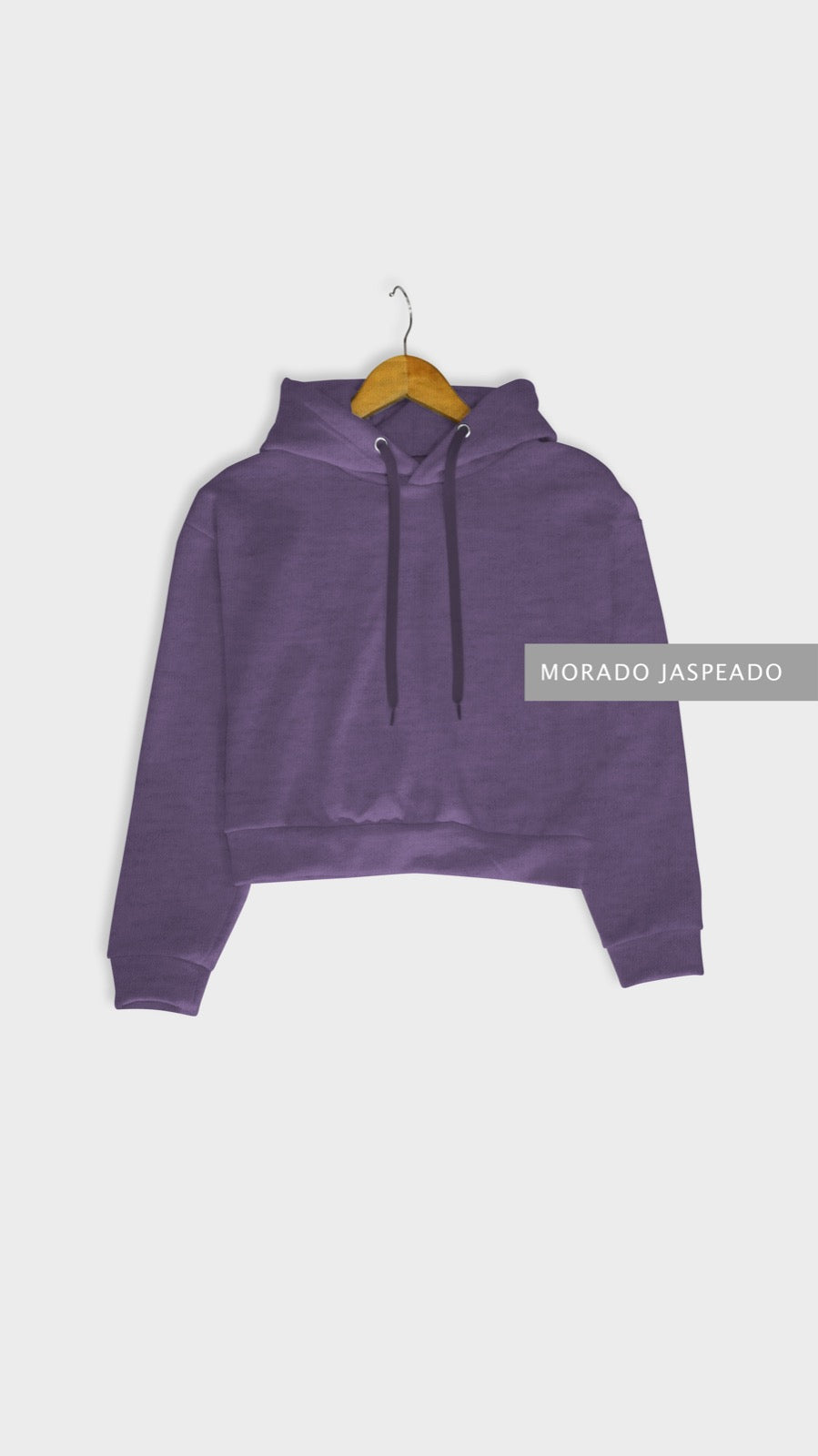 Sudadera Crop Morado