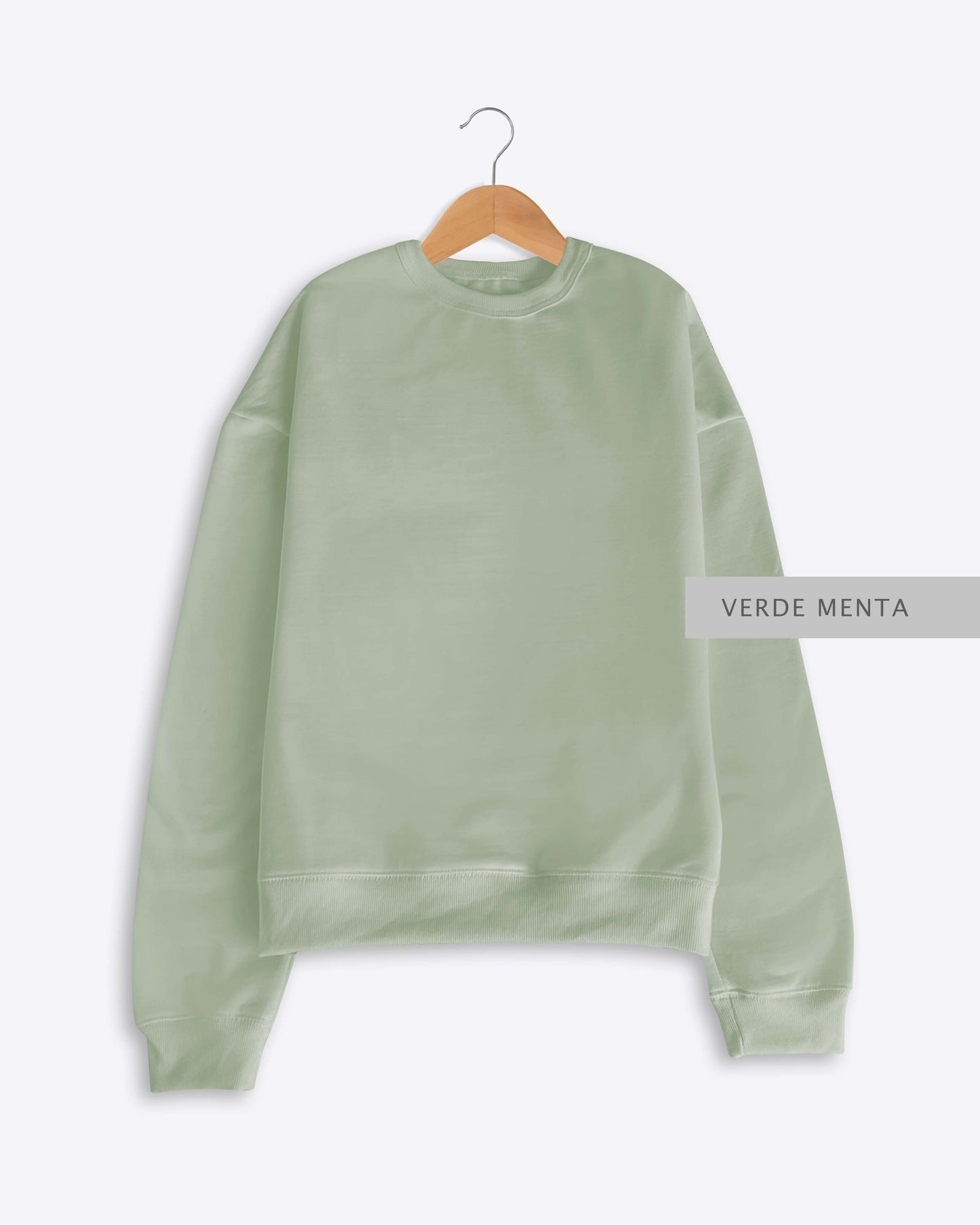 Sudadera Oversize Verde Menta