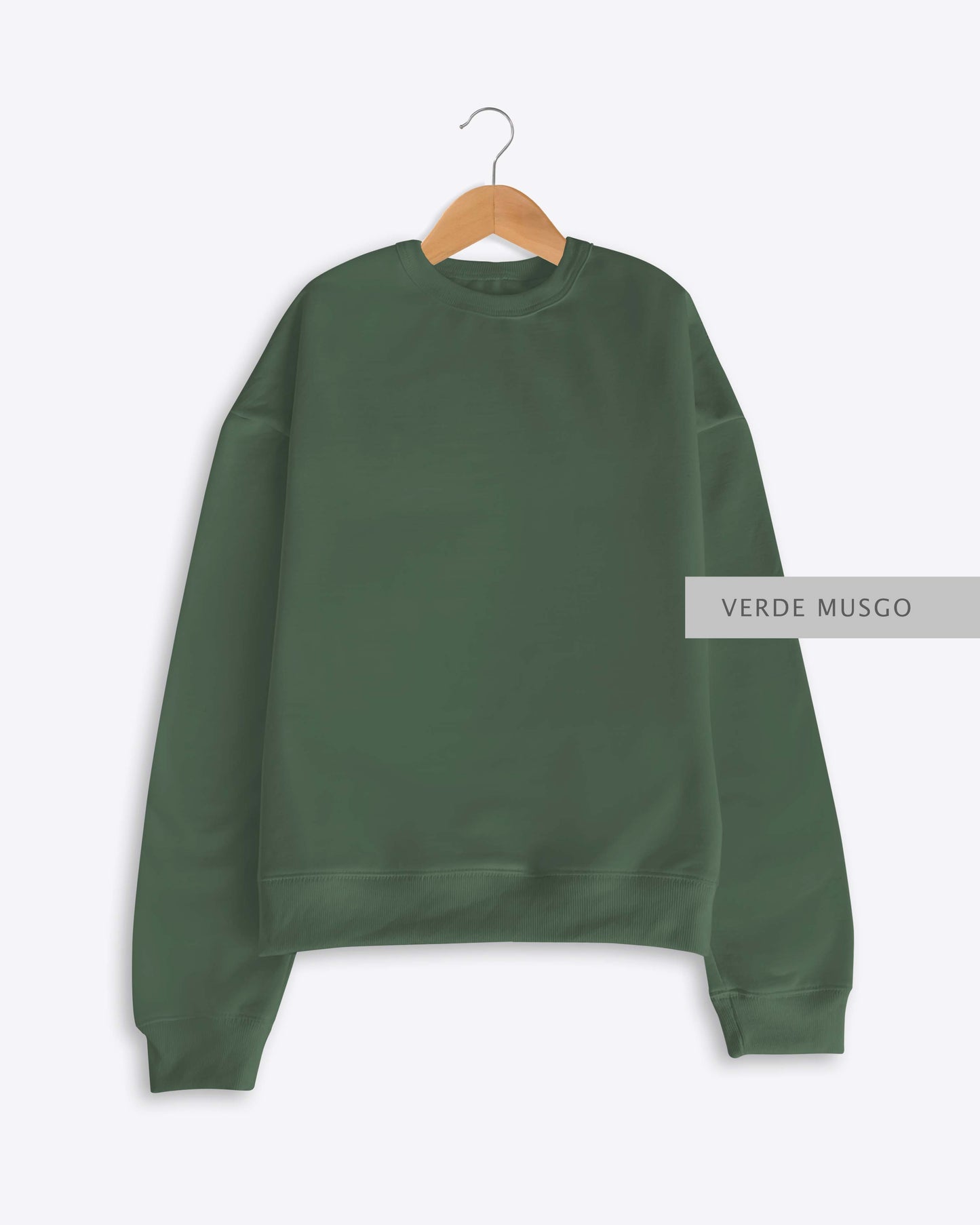 Sudadera Oversize Verde Musgo