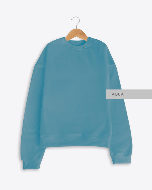 Sudadera Oversize Aqua