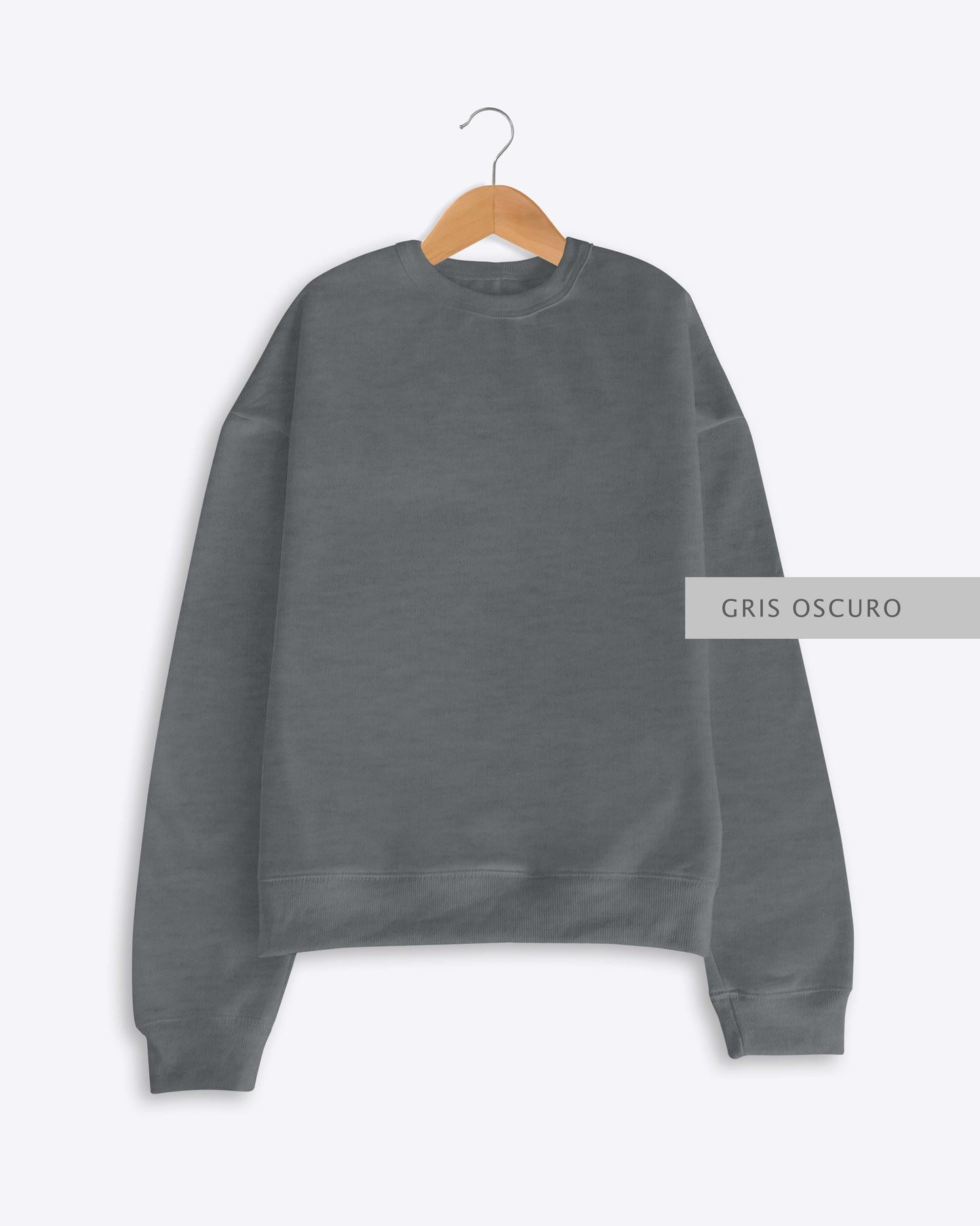 Sudadera Oversize Gris Oscuro