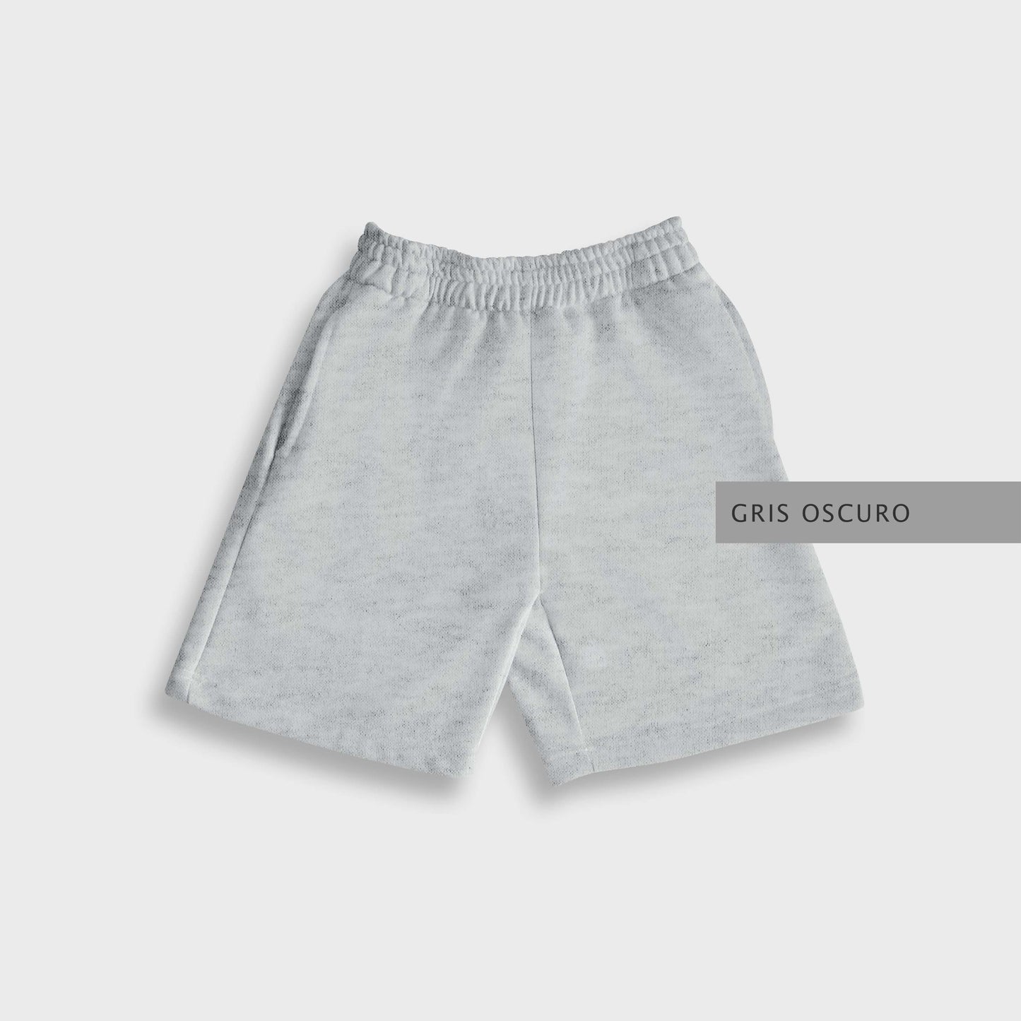 Short Gris Perla Jaspeado