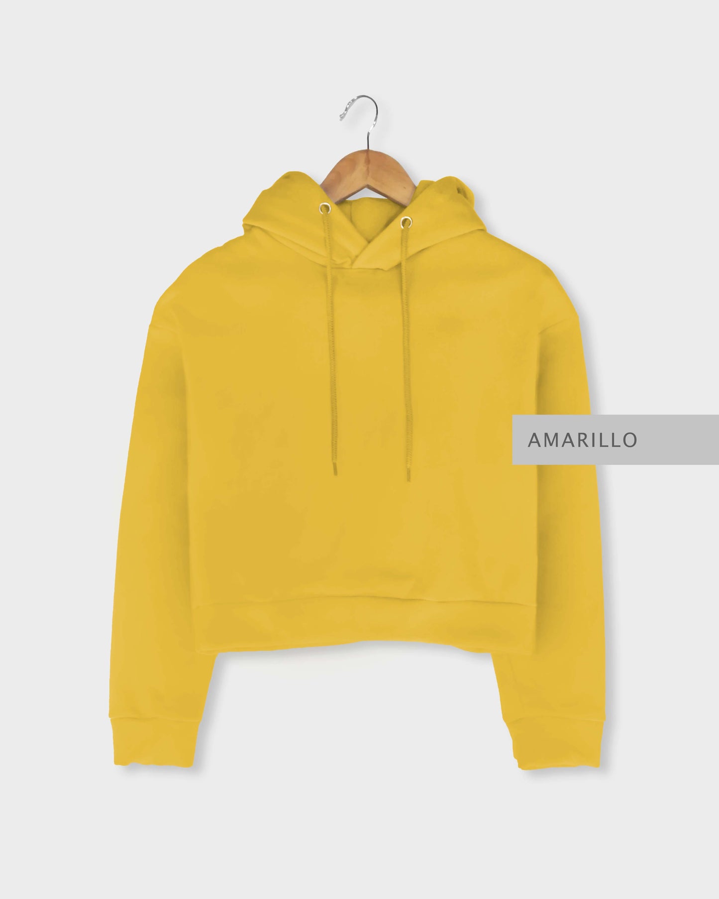 Sudadera Crop Amarillo