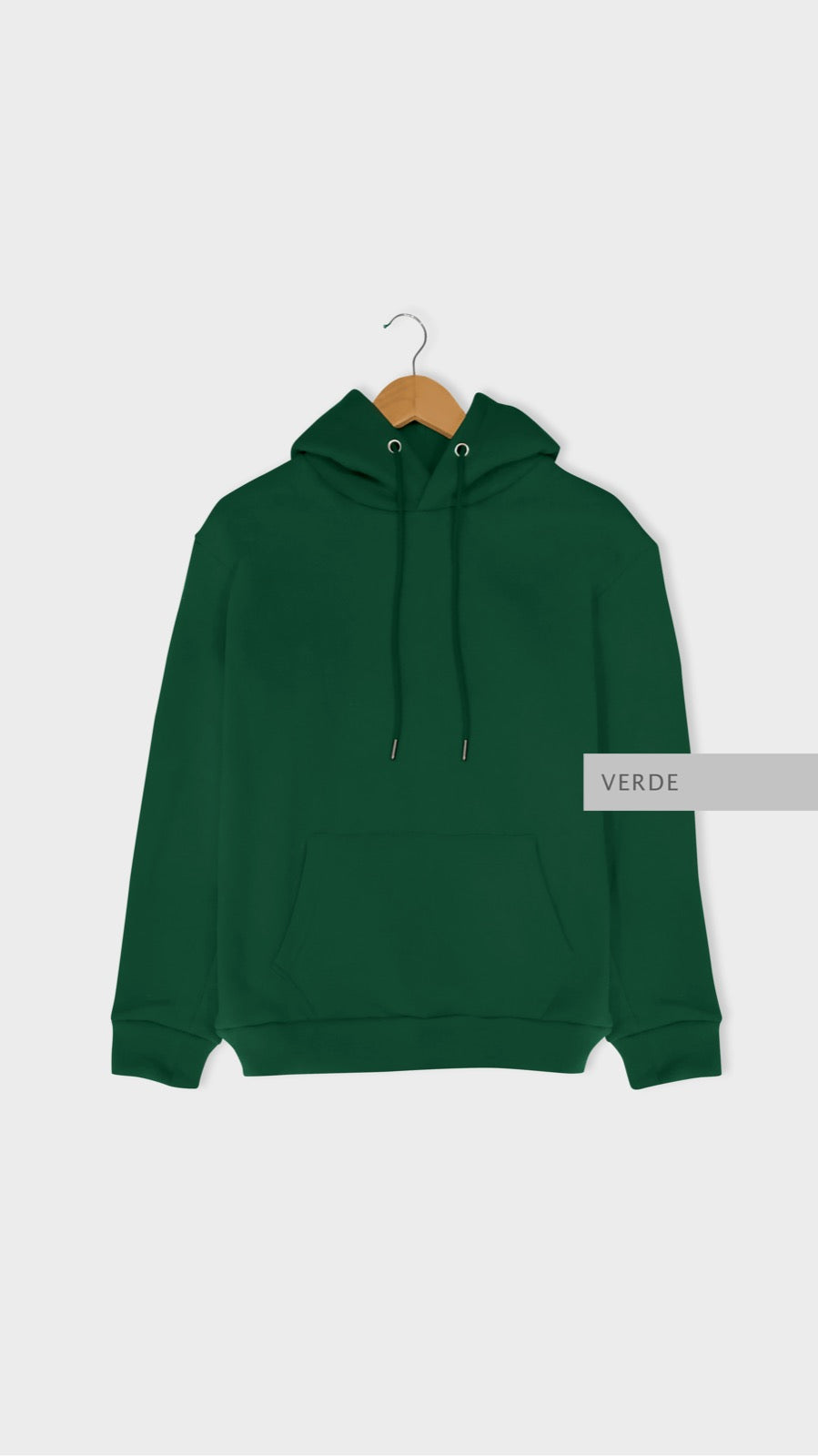 Sudadera Capucha Sudadera Verde Botella Hombre Sudadera Capucha