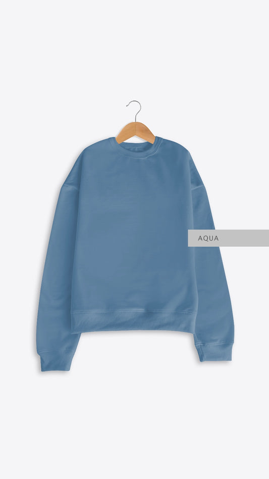 Sudadera Oversize Aqua