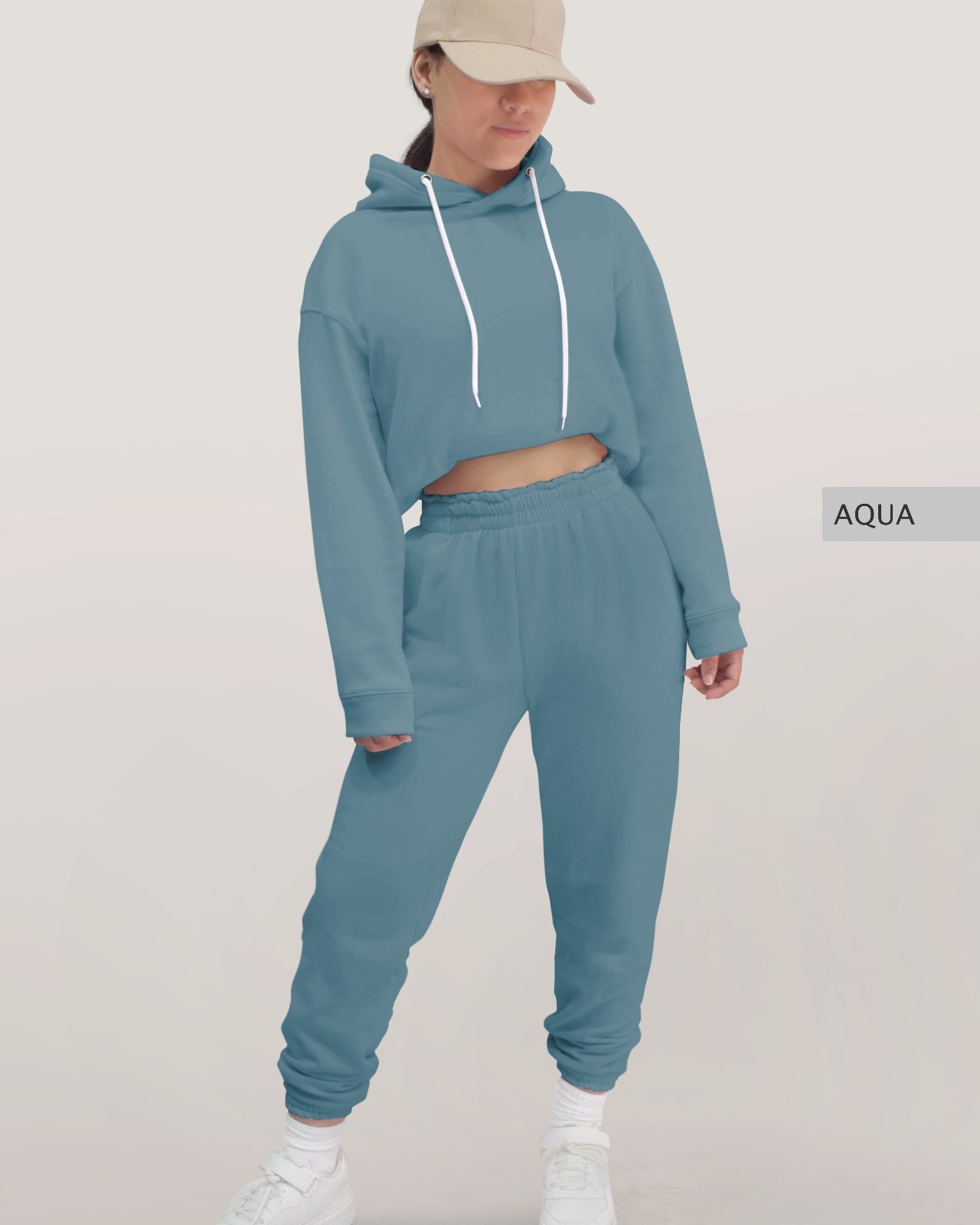 Conjunto Sudadera + Pants Dama Aqua