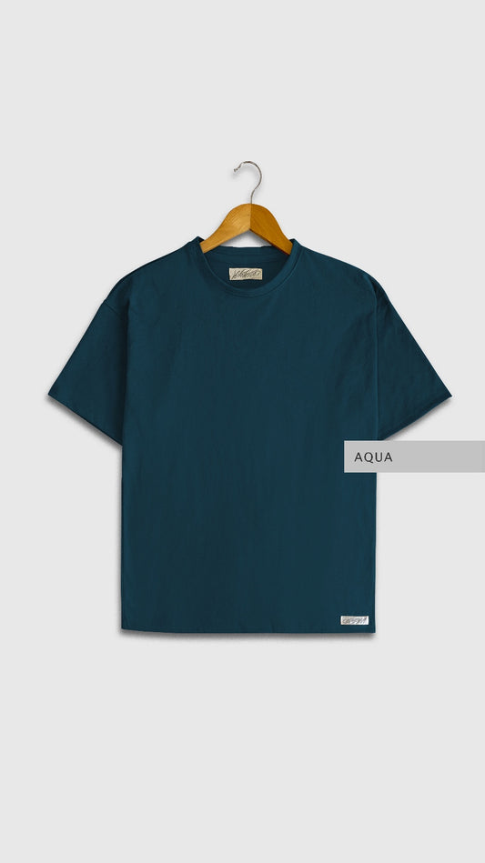 Playera Oversize Aqua