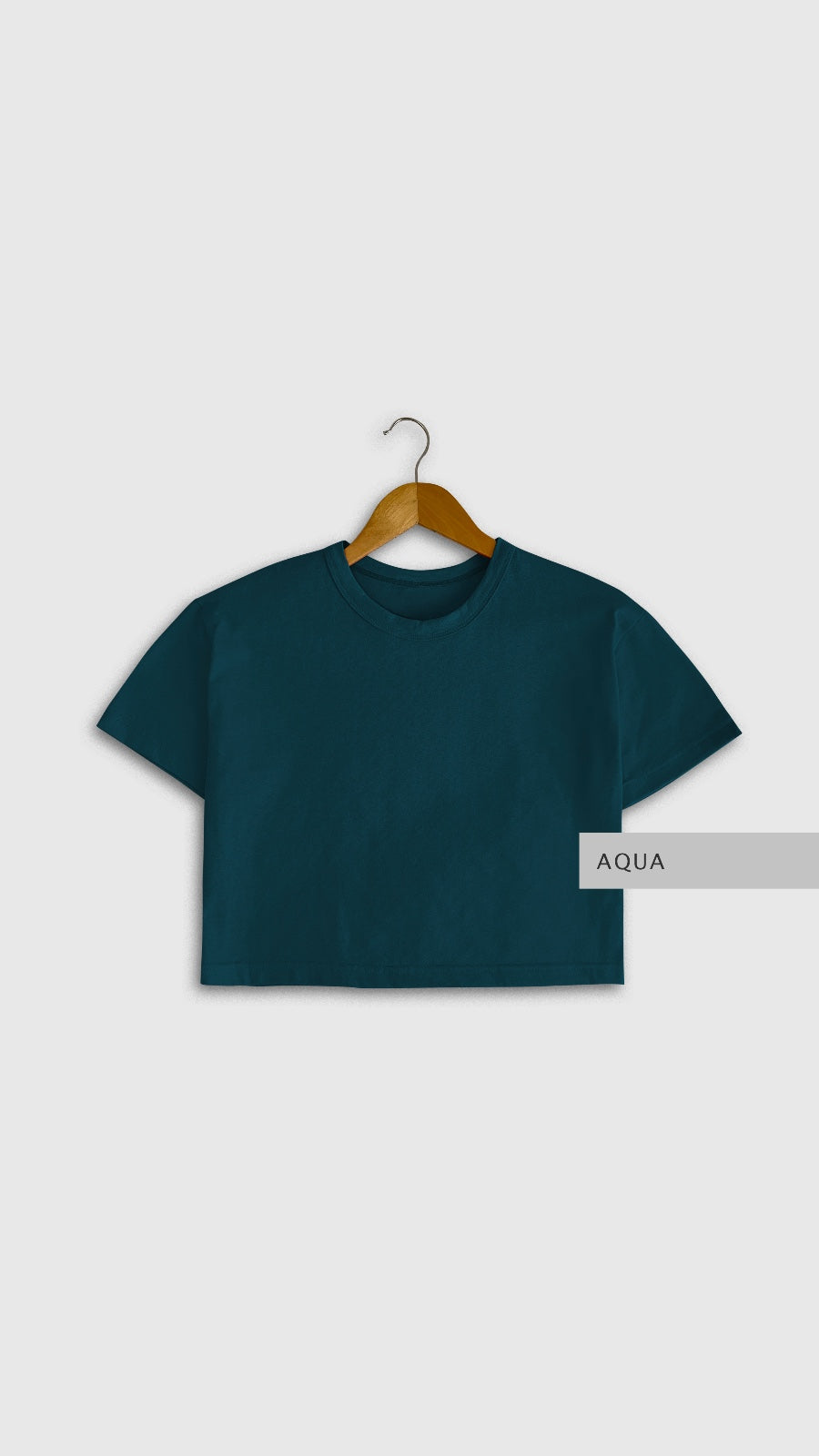 Blusa Crop Aqua