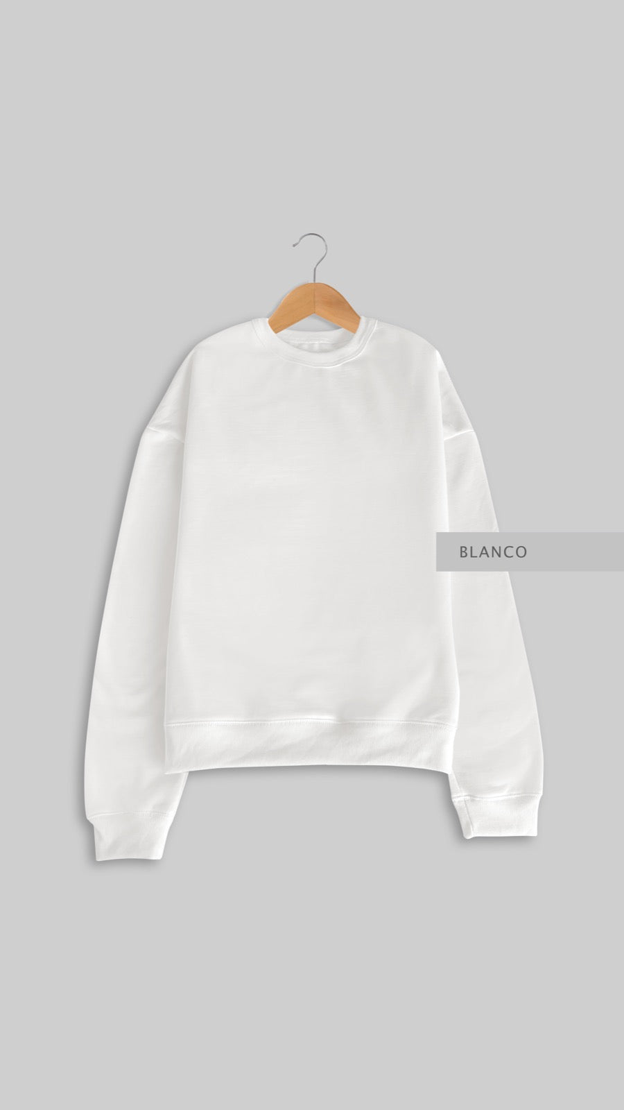 Sudadera Oversize Blanco