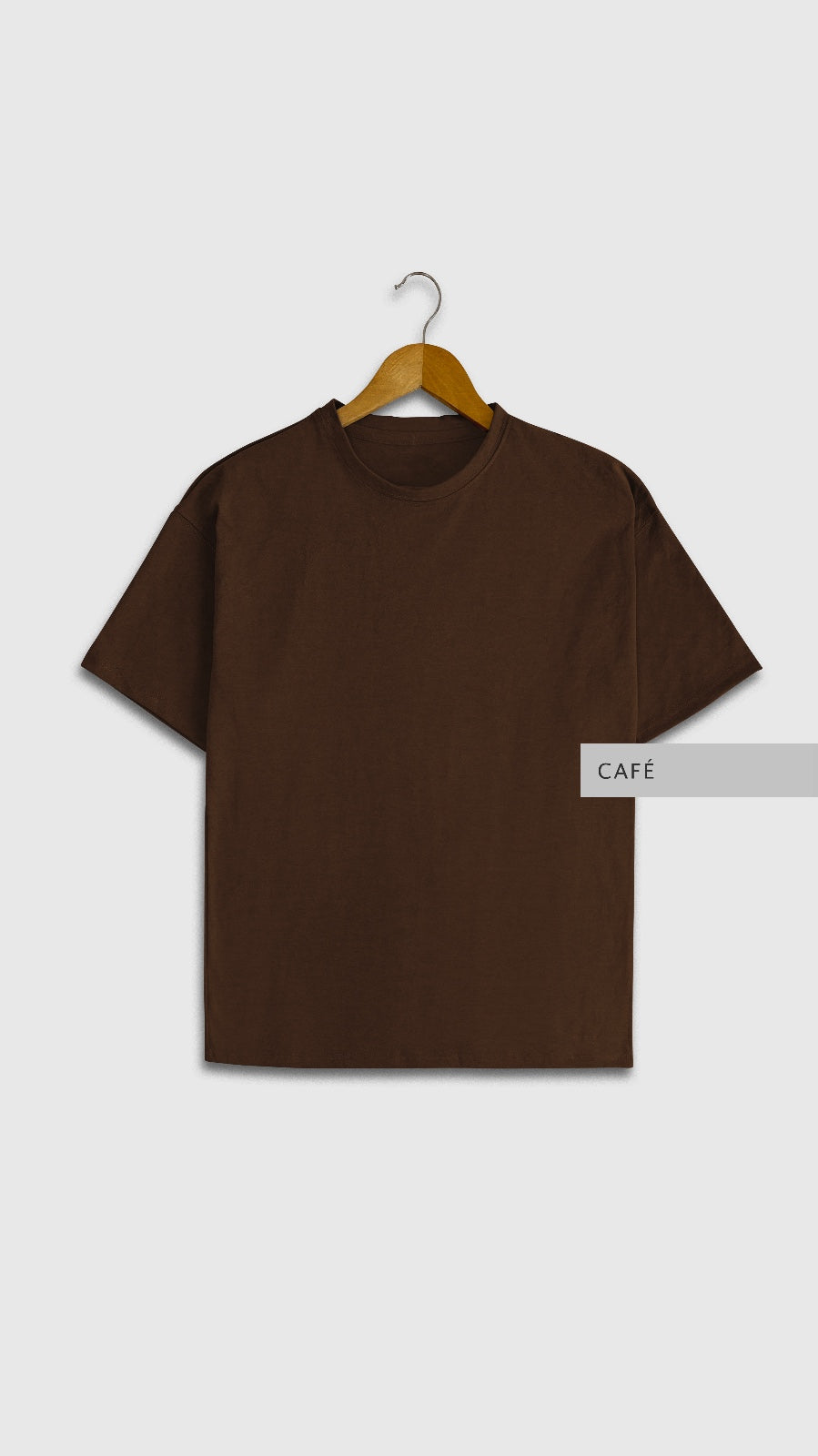 Playera Oversize Cafe