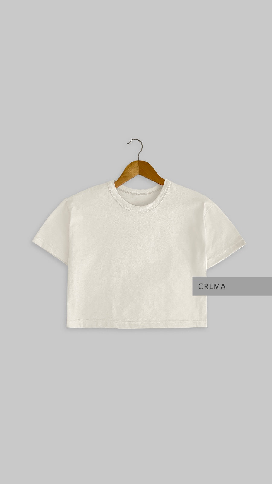 Blusa Crop Crema