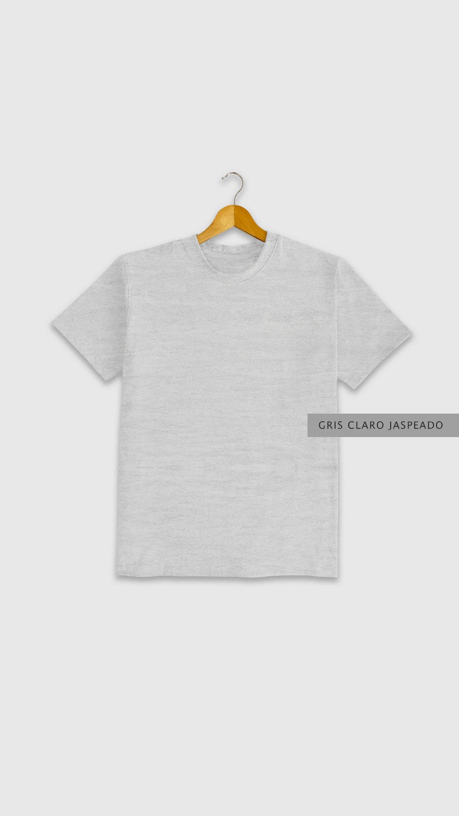 Playera Gris Claro Jaspeado