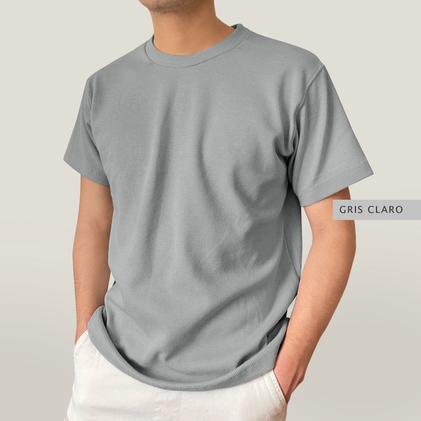 T-Shirt Galleta MC Gris Claro