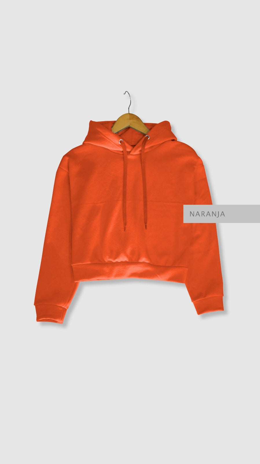 Sudadera Crop Naranja