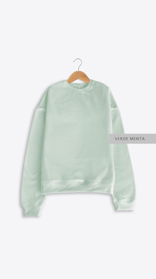 Sudadera Oversize Verde Menta