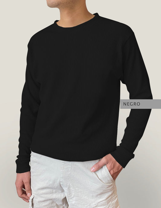 T-Shirt Galleta ML Negro