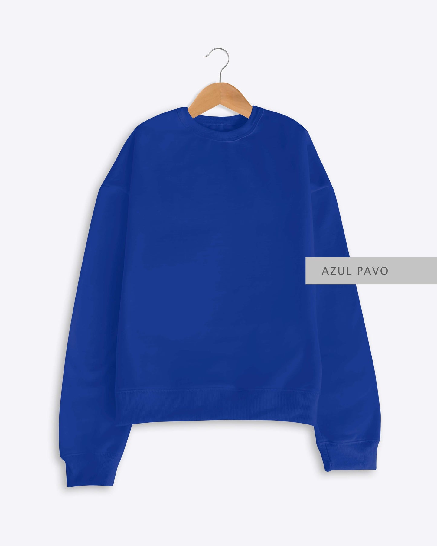 Sudadera Oversize Azul Pavo