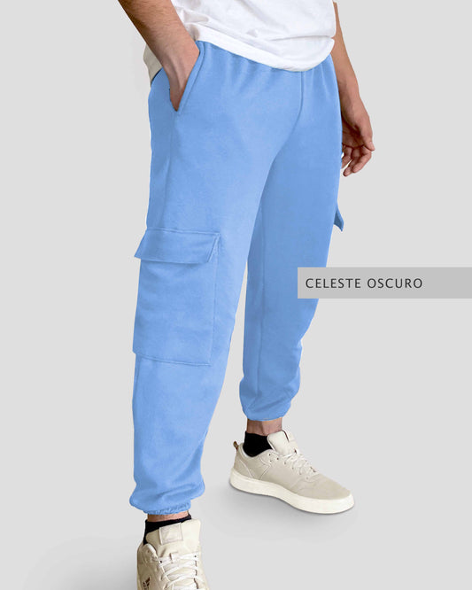 Pants Cargo Celeste Pastel