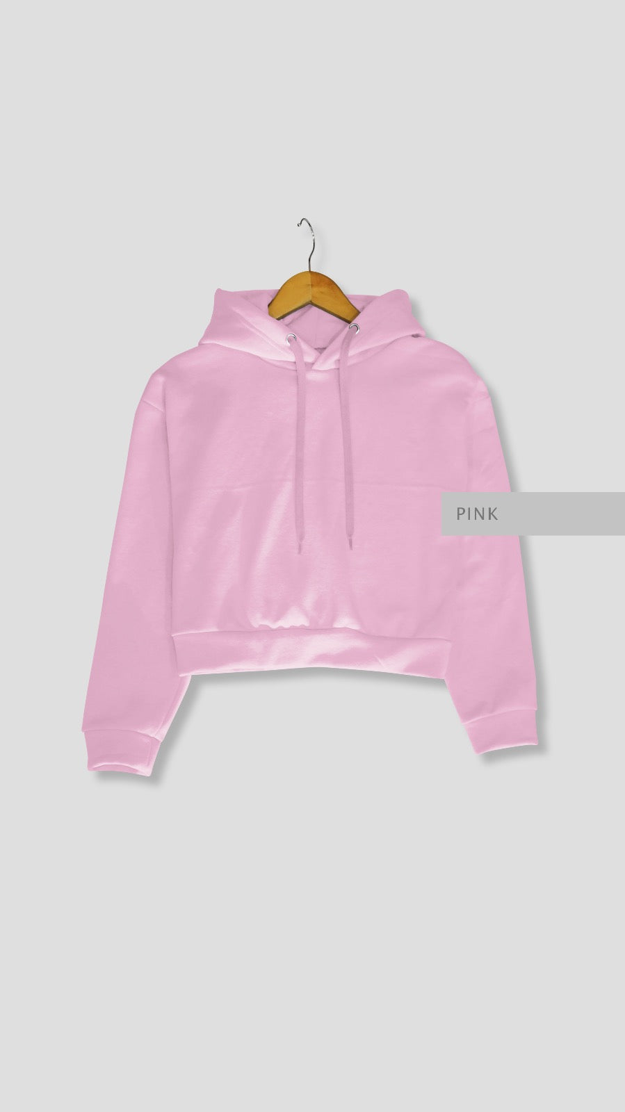 Sudadera Crop Pink