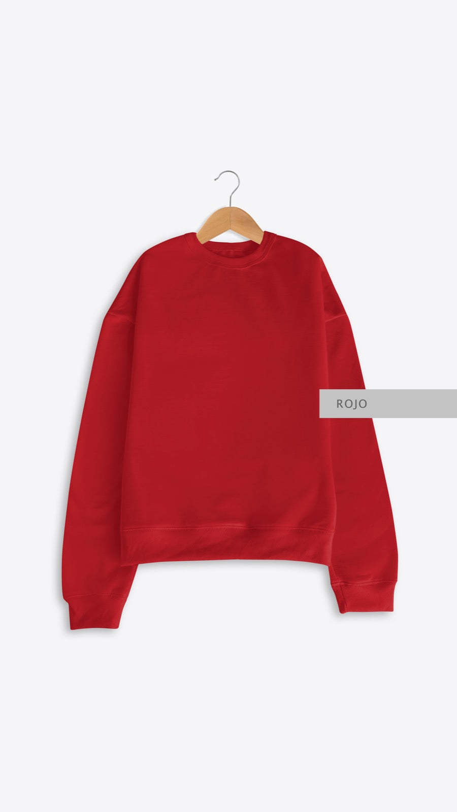 Sudadera Oversize Rojo