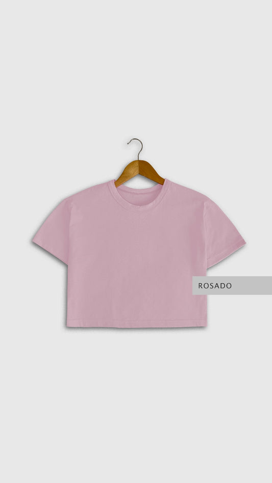 Blusa Crop Rosa