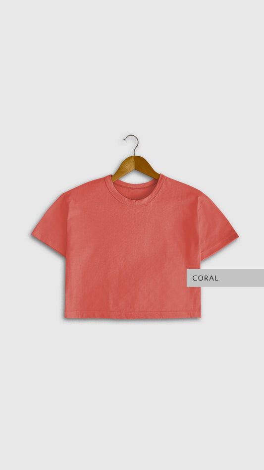 Blusa Crop Coral