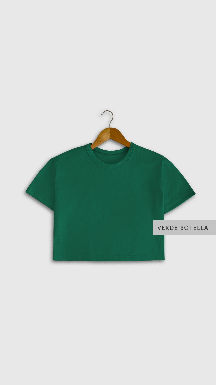 Blusa Crop Verde Botella