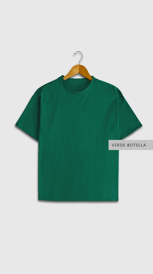 Playera Oversize Verde Botella