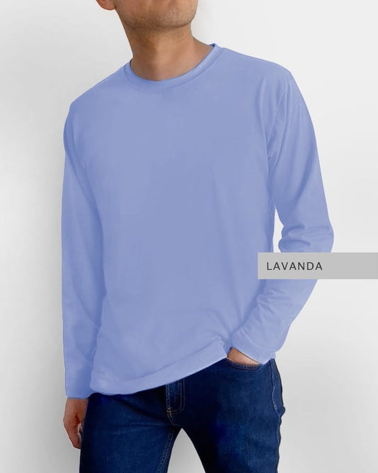 Playera Basic Manga Larga Lavanda