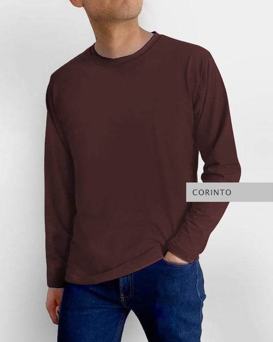 Playera Basic Manga Larga Corinto